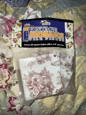 Vintage Mosaics Red Toile Tile Pieces