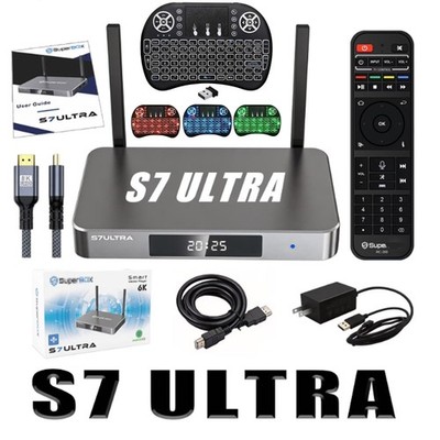 SuperBox S7 ULTRA 6K Media Streaming Android 12 TV  Box 128GB Time Shift 7 DAY