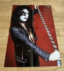KISS 1974 Paul Stanley Poster from Swedish Tribute Poster Music Magazine 1970s