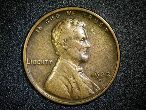 1922-D Lincoln Wheat Cent Key-Date! XF condition very rare hardly seen