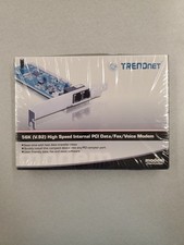 Trendnet Modem computer TFM-PCIV92A 56K High Speed Internal PCI Data Fax