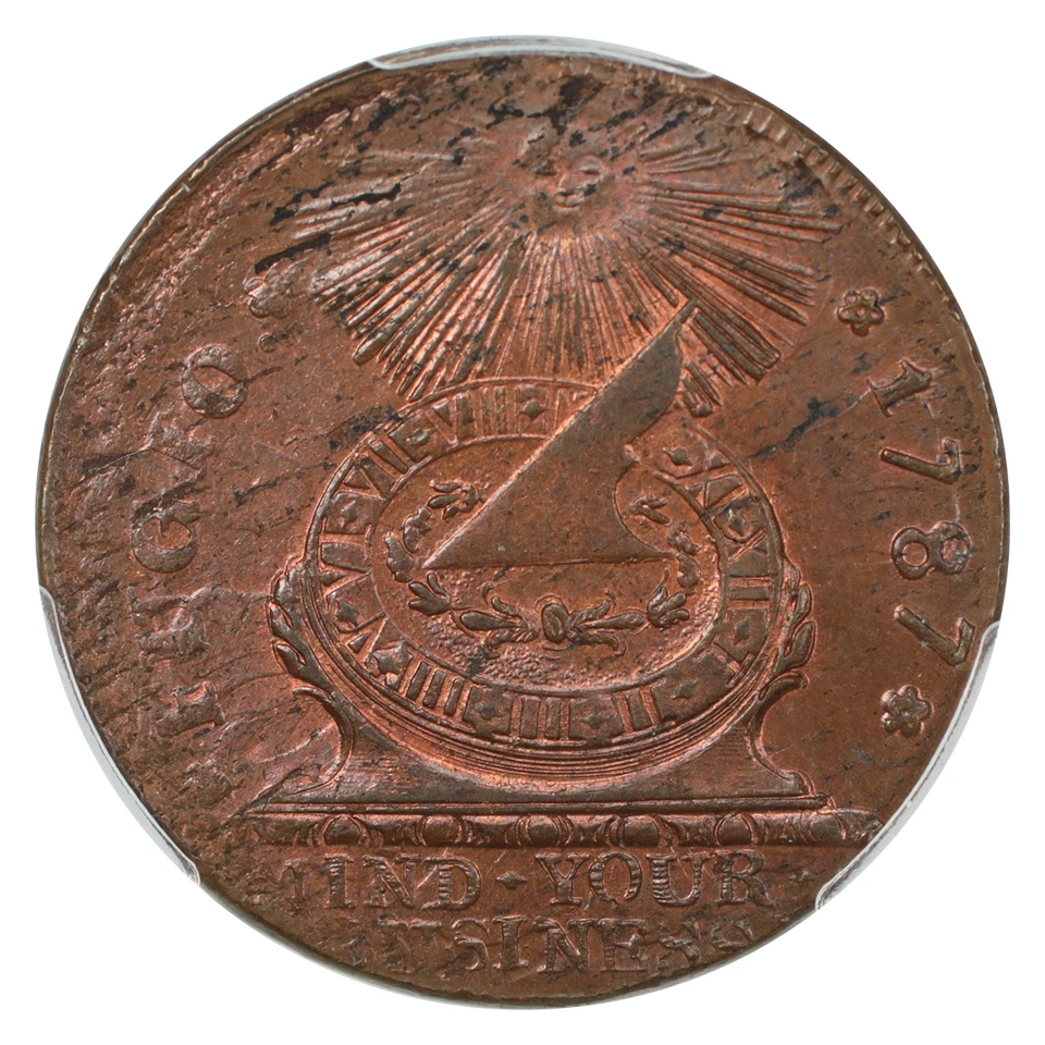 1787 Fugio PCGS/CAC MS63RB (STATES UNITED) - Colonials - Image 3 of 4