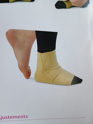 New MIDI CIRCAID Juxtalite Ankle Foot Wrap Compression System Beige Med CFW1S002