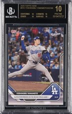 2025 TOPPS NOW #916 YOSHINOBU YAMAMOTO BGS 10 BLACK LABEL