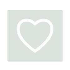 Heart Frame Reusable Mylar Stencil, 10 mil Plastic Paint Stencil for Crafts and
