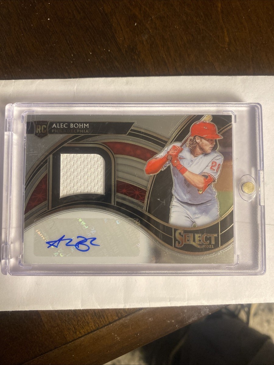 ALEC BOHM 2021 SELECT ROOKIE RC PATCH AUTOGRAPH AUTO /299