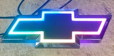 RGB LED Front Grille Black Bowtie Emblem Fits Chevy Express Van 1500 2500 3500