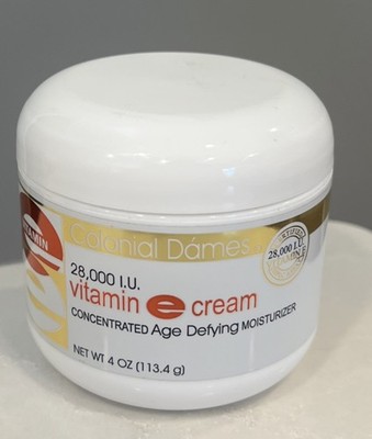Colonial Dames 28000 IU Vitamin E Concentrated Age Defying Moisturizer Cream 4oz