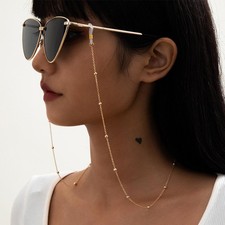 Pearl Face Mask Chain Vintage Glasses Strap Sunglasses Cord Lanyard Holder Women