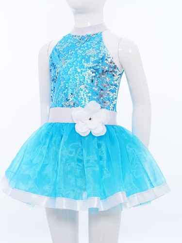 Kinder Mädchen Kleider Gymnastik Tutu Kleid Ballett Tanzkleidung Outfit Fee - Picture 12 of 95