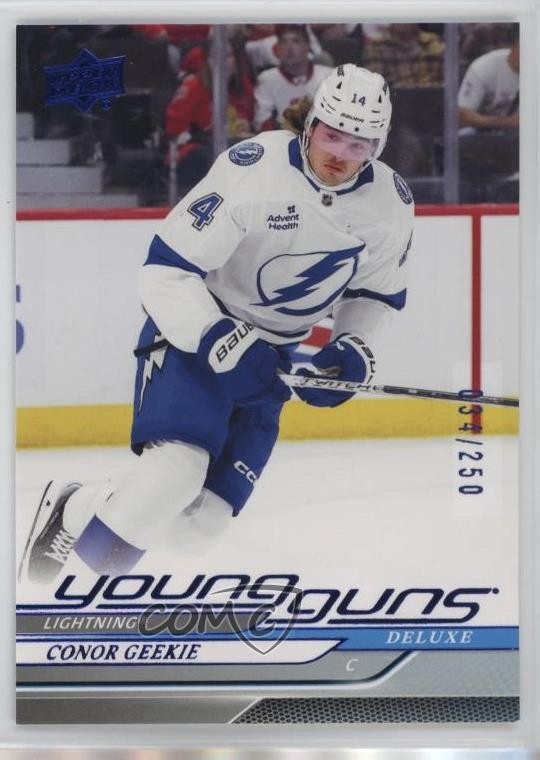 2024-25 Upper Deck Series 2 Young Guns Deluxe 34/250 Conor Geekie #478 f6d