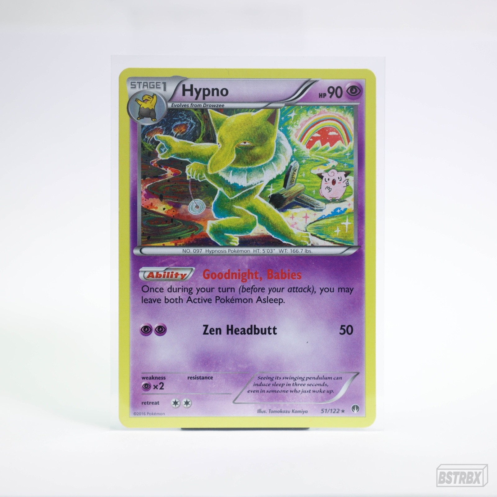 Pokémon Hypno 51/122 Breakpoint 90 HP Rare Regular Card English