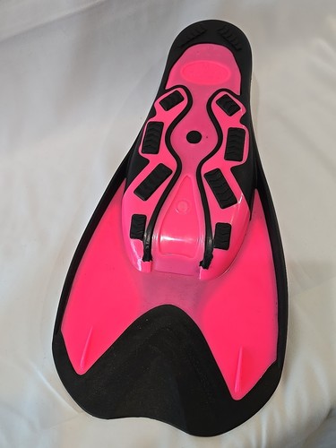 FYJS Short Swim Fins Travel Size Diving Flippers with Mesh Carrying Bag, Pink - Picture 3 of 11