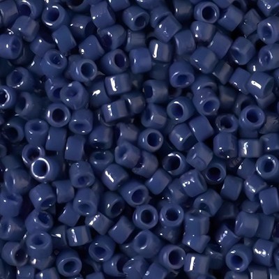 Miyuki Delica Seed Beads, 11/0, 50 Grams, Duracoat Opaque Navy Blue DB2143