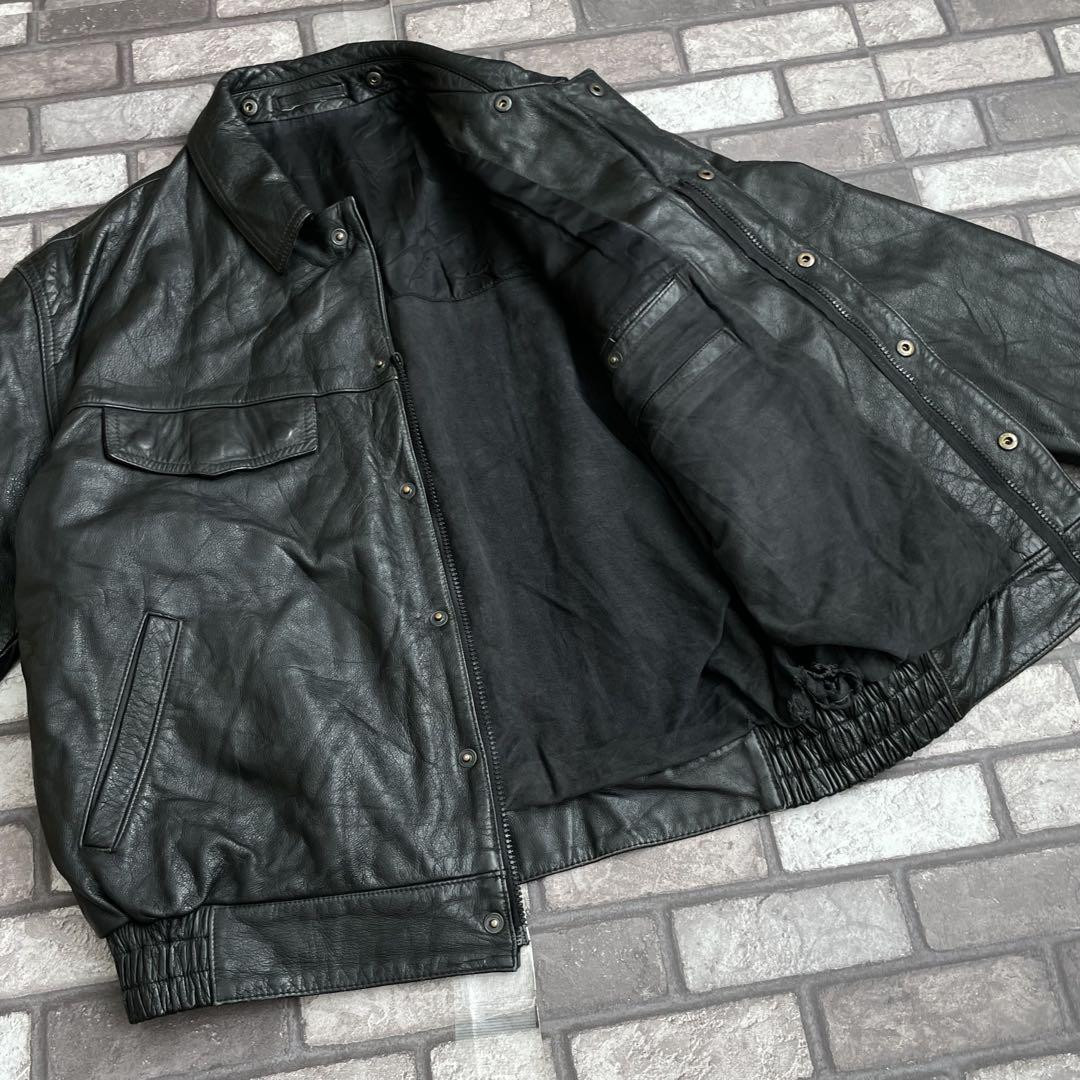 90's Germany army leather jacket black Euro Military Vintage 90's Germany army leather jacket black Euro Military Vintage