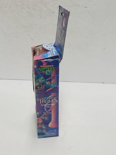 Vintage TMNT Trolls Raph Troll Figure Playmates 1992 New In Box MOC Purple Acces - Picture 9 of 19