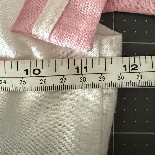 Vintage Girls Medium White Pink Bow Peter Pan Collar Sailor Dress Preppy Coastal - Picture 5 of 8