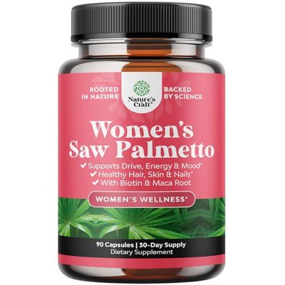 Extra Strength Saw Palmetto for Women 500mg - DHT Blocker for Women 30-Day - for