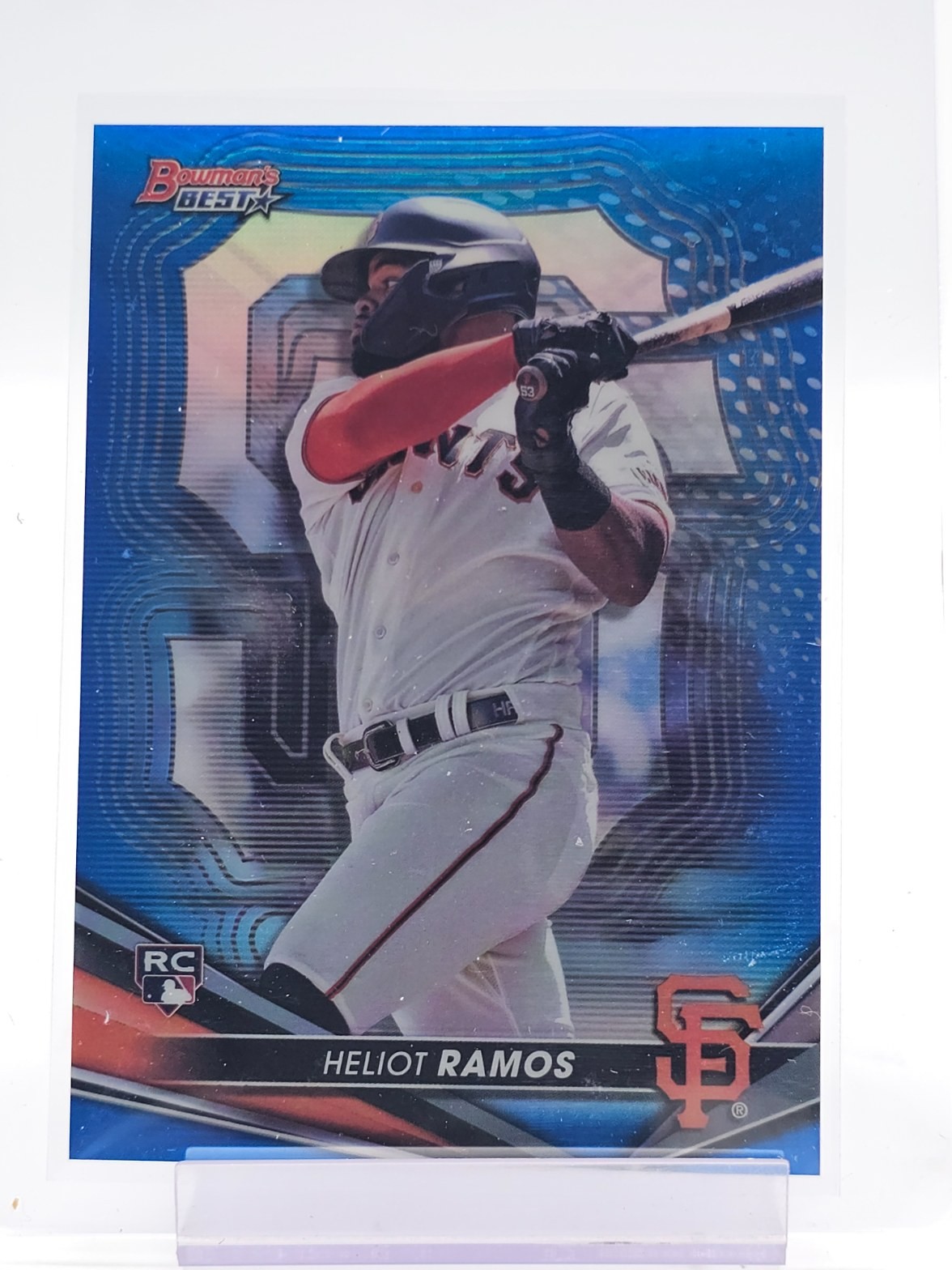 HELIOT RAMOS 2022 BOWMAN'S BEST BLUE REFRACTOR ROOKIE /150 #62 GIANTS Q2754