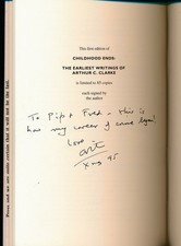 Childhood Ends: The Earliest Writings Of Arthur C. Clarke SIGNED 1st Ed 1996