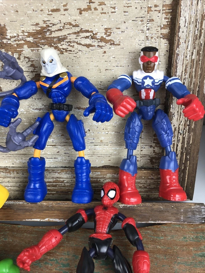 Экшн-фигурка Marvel Bend & Flex 7 Superheroes Villains Venom Hulk Spider-Man 6 дюймов - Изображение 4 из 4