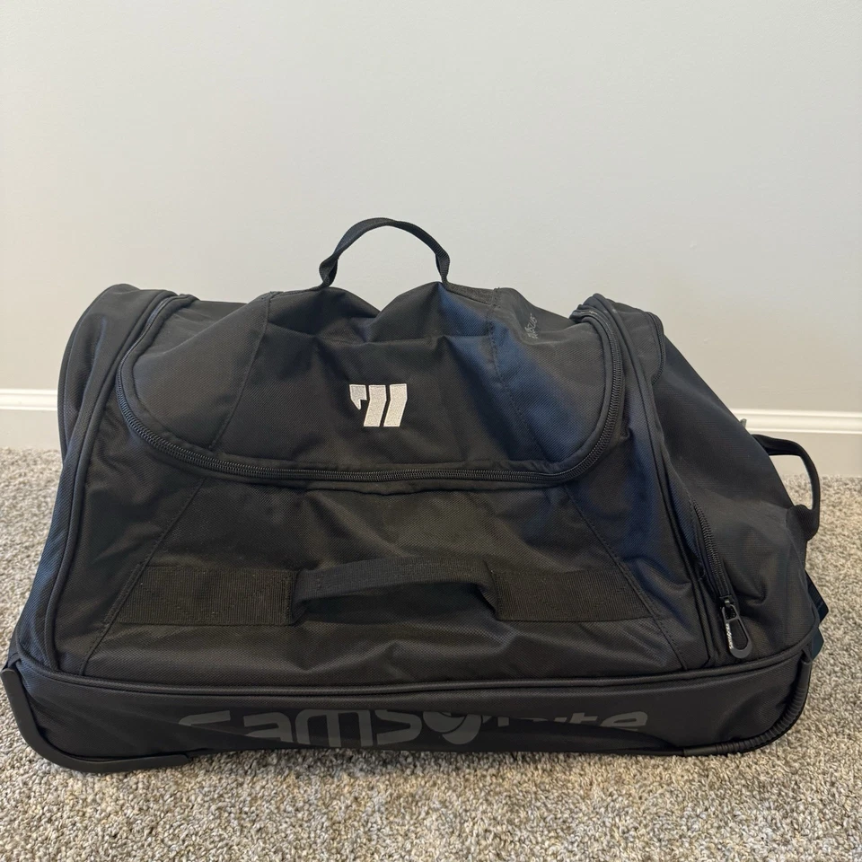 Samsonite Andante 2 Wheeled Rolling Duffel Bag 22 Inch Triple Black Luggage - Image 3 of 4