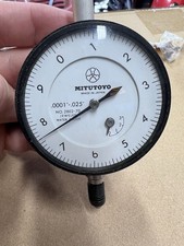 Mitutoyo Vintage Dial Indicator 2414-10 .0001"-0.250" Range 0-100 Made in Japan
