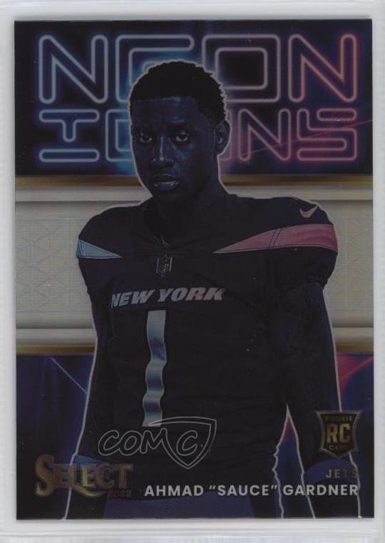 2022 Panini Select Neon Icons Silver Prizm Ahmad Gardner Sauce Rookie RC 0f5t