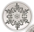 2025 - Merry Christmas SnowFlake - 1 Oz .999 FINE Silver BU Round - IN STOCK