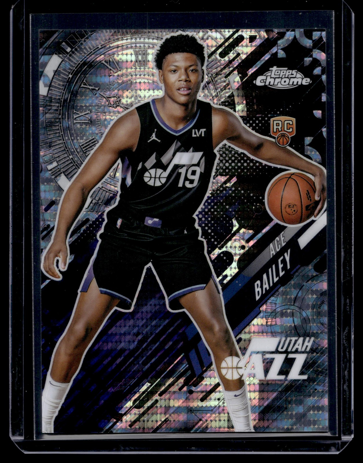 2025-26 Topps Chrome Ace Bailey Go Time Pulsar Refractor Rookie Utah Jazz SSP