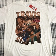 Headgear Classics Travis Scott Rap Hip Hop Music Industry T-Shirt White XL