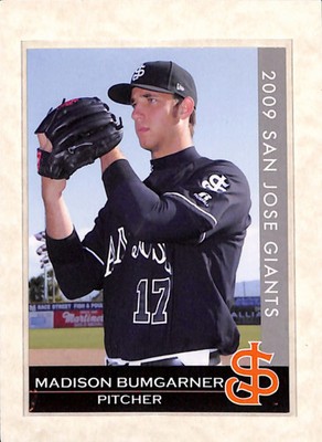 2009 Grandstand  #2 madison Bumgarner Minor League Pre RC NM