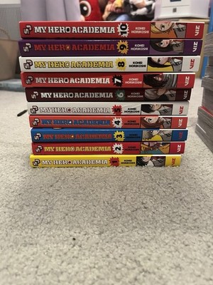 My Hero Academia Manga Series Vol. 1-10 Complete Set English Viz Media Paperback