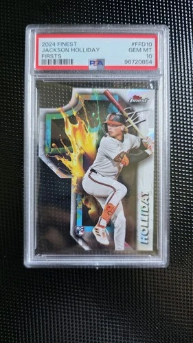 2024 TOPPS FINEST FINEST FIRSTS #FFD10 JACKSON HOLLIDAY ROOKIE RC PSA 10 #FFD10