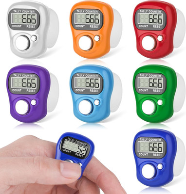 7 Pack Electronic Finger Tally Counter,5 Digit LCD Electronic Digital Display...