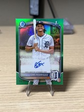 Cris Rodriguez Bowman Chrome 2025 Green Refractor /99 Auto