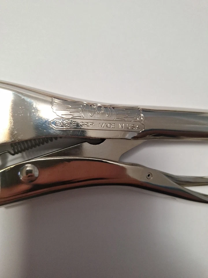 Malco Eagle Grip LP10WC 10” Curved Jaw Locking Pliers Made in USA  - Image 2 of 4