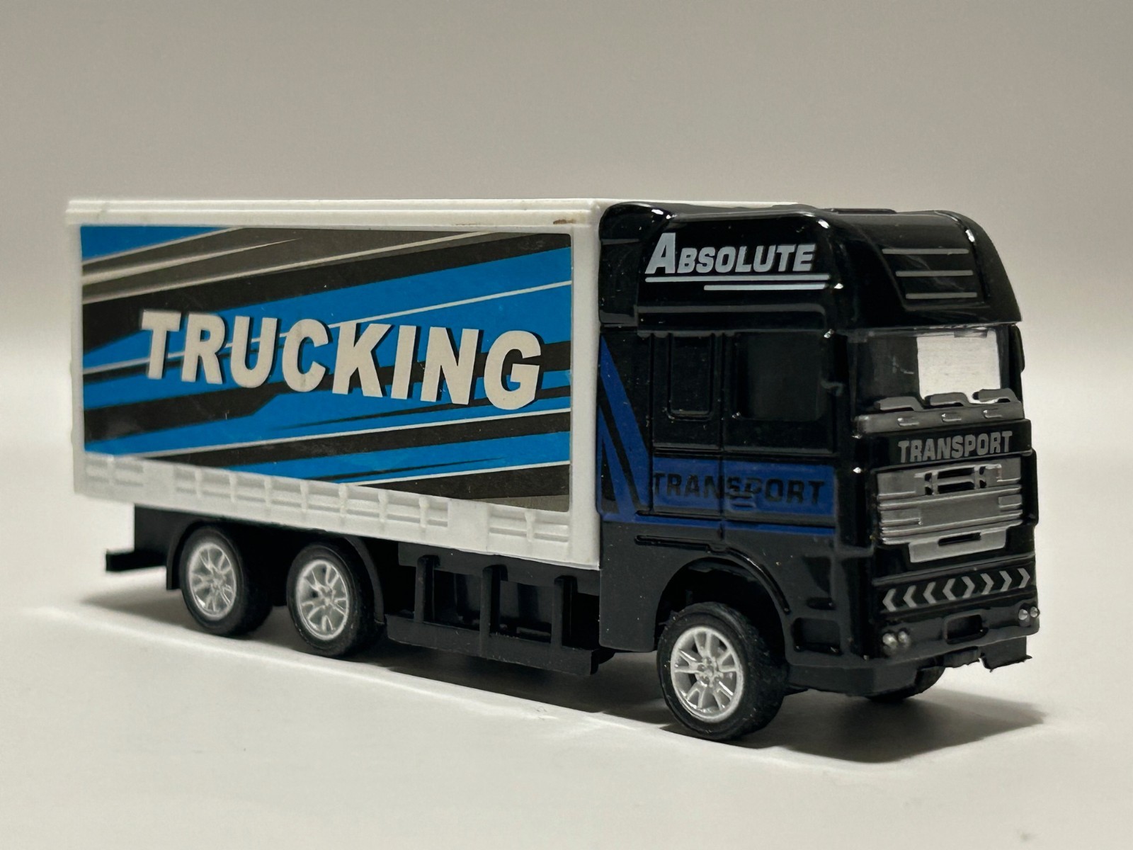 Truck/Lorry Transport Model ToyDiecast Blue Probably 1:87 Scale Modern City