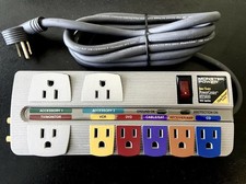 MONSTER POWER HT800 8-Outlet Home Theatre Surge Protector Power Strip