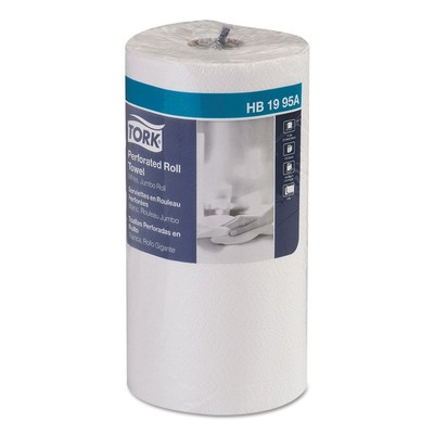 Tork HB1995A Universal 11 x 9 2-Ply Perforated Kitchen Towel Roll WHT 12/CT New