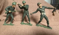 Marx Toy Soldiers 6inch US Marines By Louis Marx & Co. 1963 Set Of 3