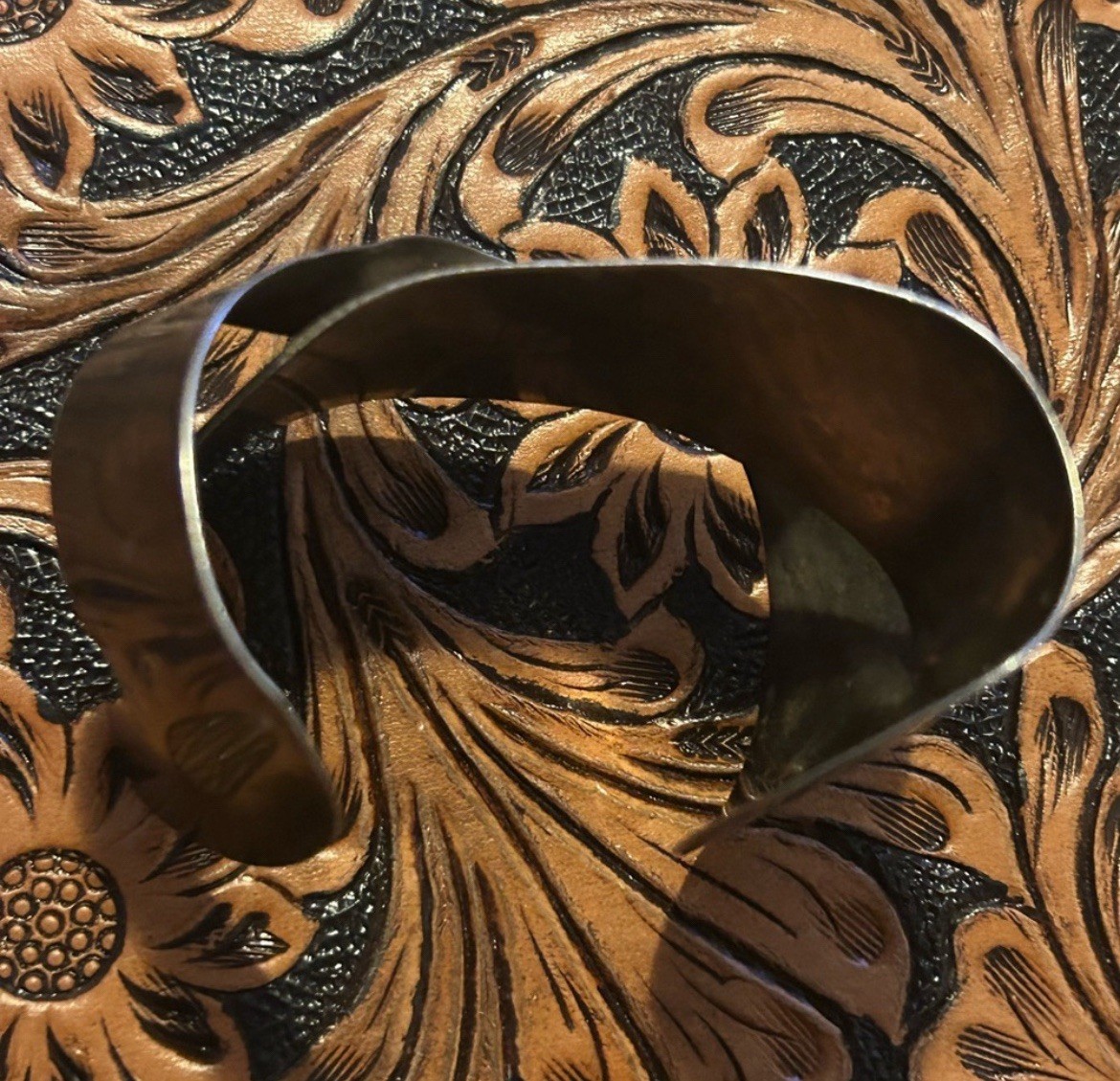 Solid Sterling Silver Twist Cuff Mexico - image 4