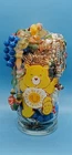 Mystery Jewelry Jar (VTG Care Bear Glass); Mixed Lot, Vintage, Costume, 925