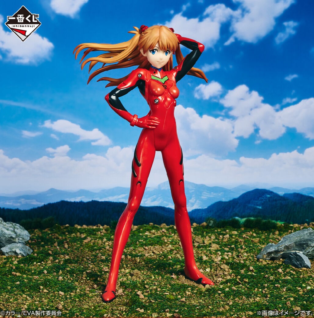 Figurine Asuka Langley Ichiban Kuji B Prize Evangelion 20cm statuette manga rouge