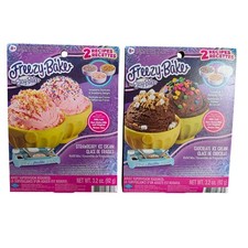 Easy-Bake Freezy Bake Ice Cream Refill Mix Bundle Strawberry Chocolate 2 Pack