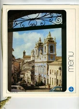 Varig Airlines Y Class International Menu Salvador Bahia 1976 Music Brochure