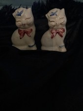 Vintage Shawnee pottery Puss n Boots salt and pepper shakers, made in USA