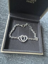 Warren James Double Heart Bracelet