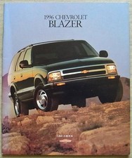 CHEVROLET BLAZER LS LT 1996 USA Sales Brochure July 1995