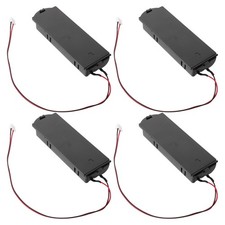 4Pcs Reusable Safe Box Internal Battery Holder Custom Fit Black Plastic Metal